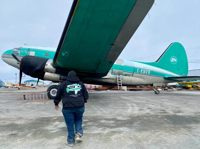 Curtiss C-46 Kapuzenpullover mit Reißverschluss